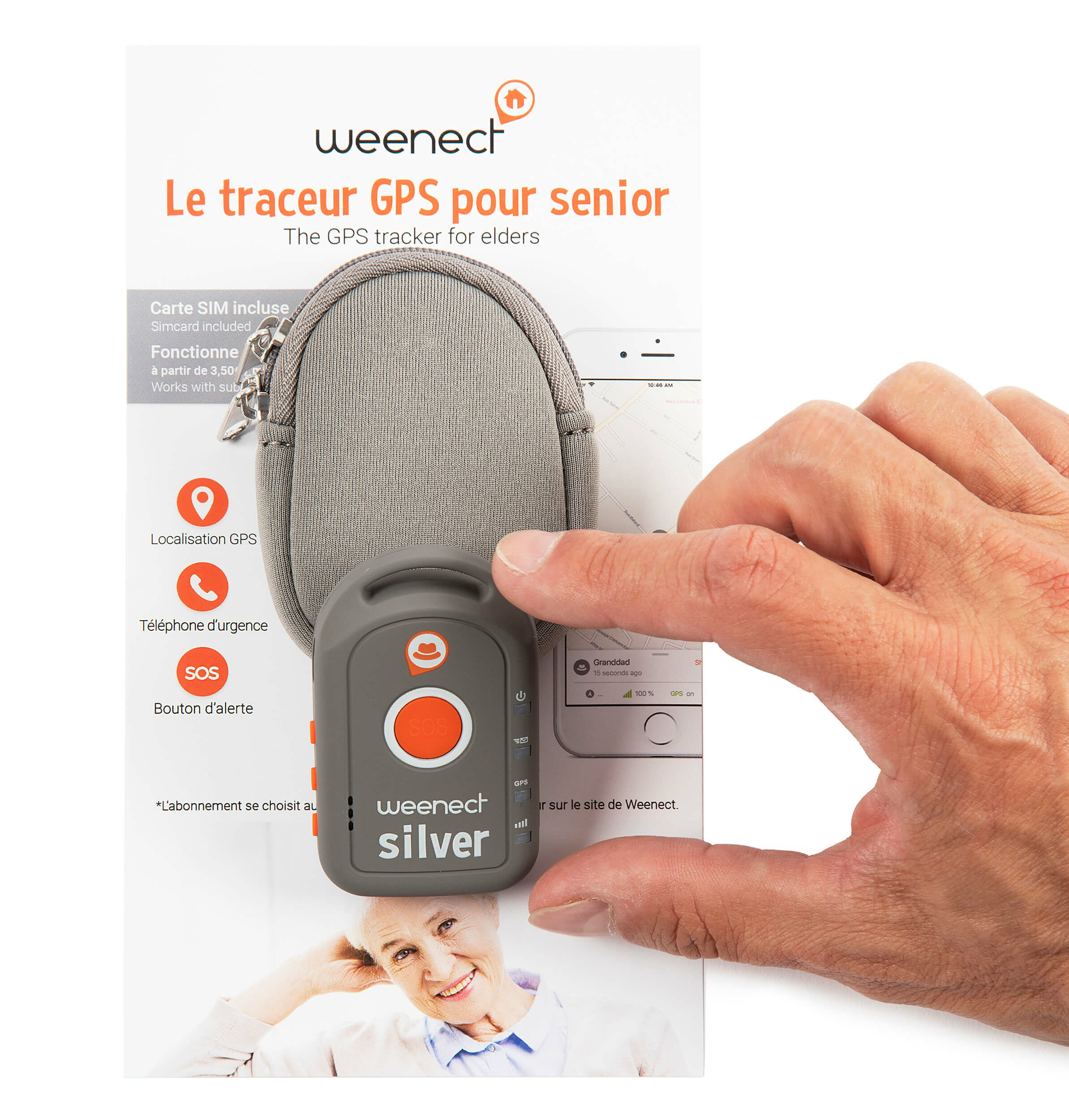 Balise GPS Weenect Silver - Confort Boutik